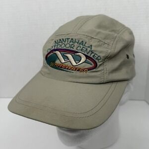 Vintage Nanthala Outdoor Center Hat Cap 5 Panel Khaki Adjustable Whitewater 90s